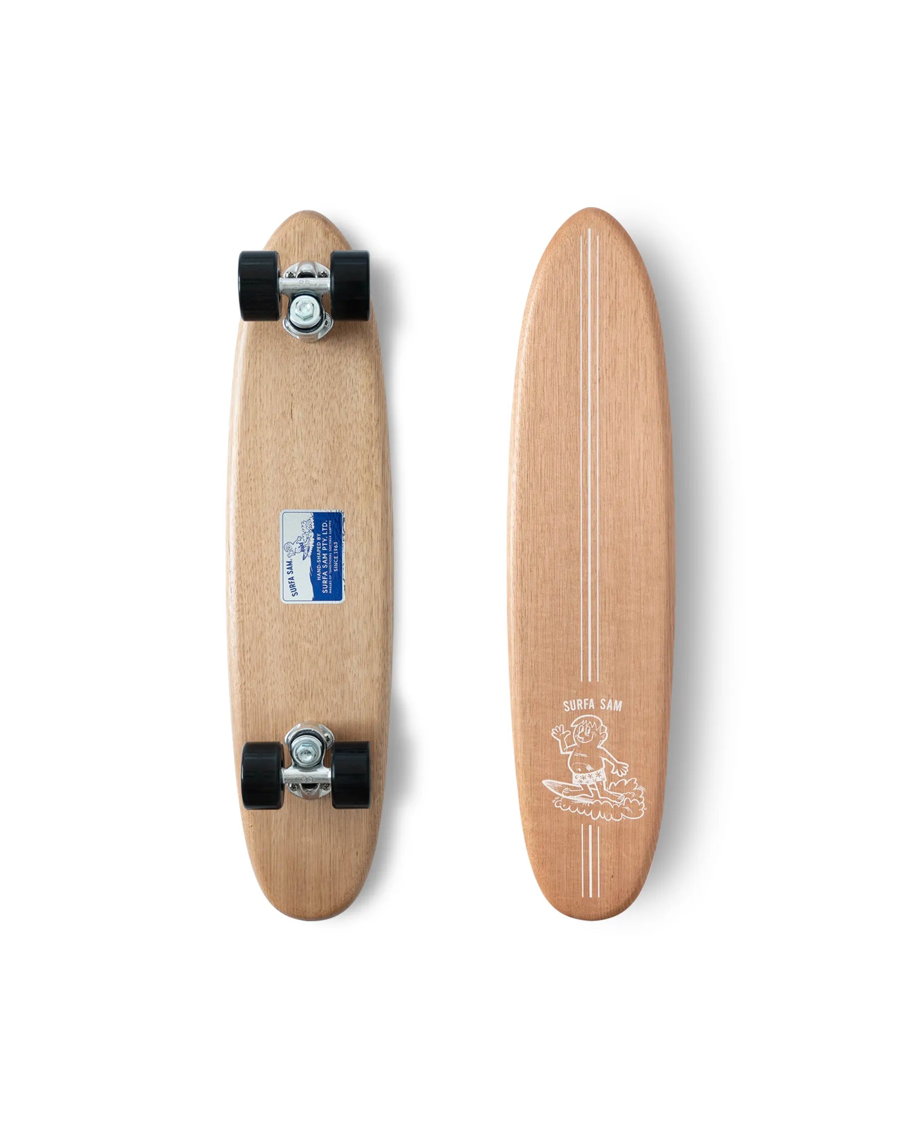 Natural traditional Surfa Sam replica skateboard